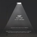 V-Tac 30W LED gadelampe - Samsung LED chip, Ø45mm, IP65, 78lm/w