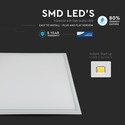 V-Tac 60x60 LED panel - 45W, 3600lm, Samsung LED chip, hvid kant