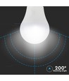 E27 9W 3-trin dæmpbar LED pære - A60, On/off dæmpbar