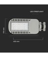 V-Tac 50W LED gadelampe - Samsung LED chip, Ø60mm, IP65, 137lm/w