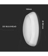 V-Tac 15W LED loftslampe - Mikrobølgesensor, skumringssensor, vågelys, IP65, inkl. lyskilde