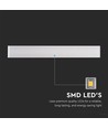20W LED hvid aflang væglampe - IP44 udendørs, Indirekte, inkl. lyskilde