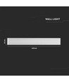 20W LED hvid aflang væglampe - IP44 udendørs, Indirekte, inkl. lyskilde