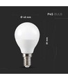 V-Tac 5W Smart Home LED pære - Tuya/Smart Life, virker med Google Home, Alexa og smartphones, P45, E14