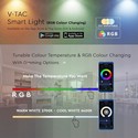 V-Tac 5W Smart Home krone LED pære - Tuya/Smart Life, virker med Google Home, Alexa og smartphones, E27, G45
