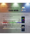 E27 5W Smart Home krone LED pære - G45, Tuya/Smart Life, virker med Google Home, Alexa og smartphones