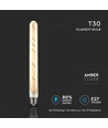 E27 5W LED pære - Kultråd, T30, Ekstra varm hvid, 2200K