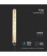 E27 7W LED pære - Kultråd, T30, ekstra varm hvid, 2200K