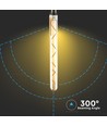 E27 7W LED pære - Kultråd, T30, ekstra varm hvid, 2200K