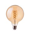 E27 dekorativ LED globepære - spiral filament, 5W, ekstra varm hvid