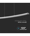 18W Designer LED nedhængt loft armatur - 98cm, 4000K