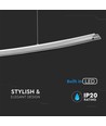 Designer 18W LED nedhængt loft armatur - 98cm, 4000K, 230V, inkl. lyskilde