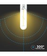 E27 2W LED pære - Kultråd, T30