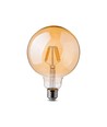 E27 6W LED globepære - Kultråd, Ø12,5 cm, Ekstra varm hvid, 2200K