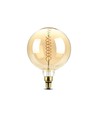 E27 8W dæmpbar LED kæmpe globepære - Ø20 cm, Kultråd, ekstra varm hvid, 2000K
