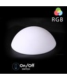 Outlet: V-Tac RGB LED halvkugle - Genopladelig, med fjernbetjening, Ø50 cm