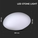 V-Tac RGB LED sten - Genopladelig, med fjernbetjening, 28x21x17 cm