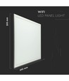 40W Smart Home LED panel - 60x60, Tuya/Smart Life, Virker med Google Home, Alexa og smartphones, hvid kant