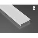 Aluprofil Type C til indendørs IP20 LED strip - Hjørne, 1 meter, ubehandlet aluminium, vælg cover
