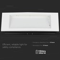 V-Tac 4W LED nødbelysning - Til væg/loft/undersænket montering, 110 lumen, inkl. batteri og piktogrammer