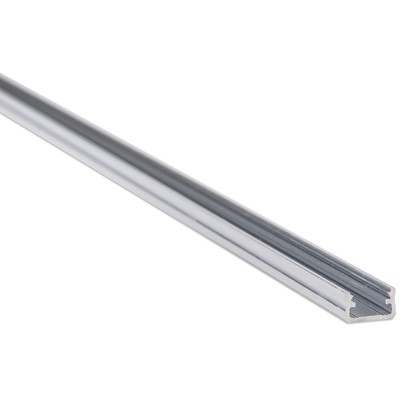Aluprofil Type A til indendørs IP20 LED strip - 1 meter, grå, vælg cover - Front cover : 2. Mælkehvid