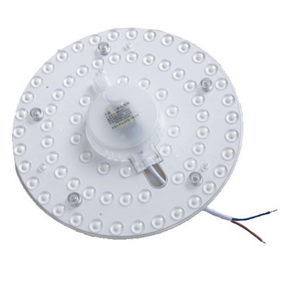 9: 9W LED indsats med linser, flicker free - Ø12,5 cm, erstat G24, cirkelrør og kompaktrør - Dæmpbar : Ikke dæmpbar, Kulør : Neutral
