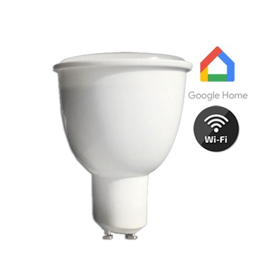 Restsalg: V-Tac 4,5W Smart Home LED spot - Tuya/Smart Life, virker med Google Home, Alexa og smartphones, 230V, GU10 - Dæmpbar : Via Smart Home, Kulør : Fra varm til kold