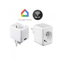 V-Tac Smart Home Wifi stikkontakt - Virker med Google Home, Alexa og smartphones, med USB udtag, 230V