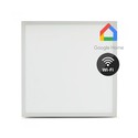 V-Tac 60x60 Smart Home LED panel - Tuya/Smart Life, 40W, virker med Google Home, Alexa og smartphones, hvid kant