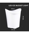 V-Tac RGB LED Isspand - Genopladelig, med fjernbetjening, 35x33x29 cm