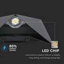 V-Tac 5W LED sort væglampe - IP65 udendørs, 230V, inkl. lyskilde