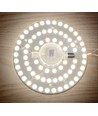 28W LED indsats med linser, flicker free - Ø23 cm, erstat G24, cirkelrør og kompaktrør