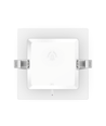 Outlet: LED Downlight Pro, Indbygget Firkantet 9W - Varm Hvid 3000K, Mat Hvid, Plast, 145mm