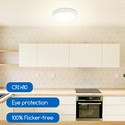 Outlet: LED Downlight Pro, Overflademonteret Rund 12W - Naturligt Hvid 4000K, Mat Hvid, Plastik