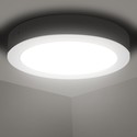 Outlet: LED Downlight Pro, Overflademonteret Rund 12W - Naturligt Hvid 4000K, Mat Hvid, Plastik