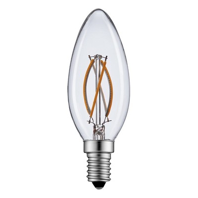 2W LED kertepære - Kultråd, varm hvid, E14 - Dæmpbar : Ikke dæmpbar, Kulør : Varm