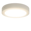 Outlet: LED Downlight Pro, Overflademonteret Rund 12W - Naturligt Hvid 4000K, Mat Hvid, Plastik