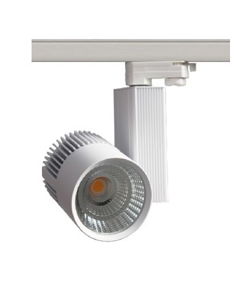 LEDlife hvid skinnespot 30W - Philips COB, Flicker free, RA90, 3-faset LEDlife hvid skinnespot 30W - Philips COB, Flicker free, RA90, 3-faset
