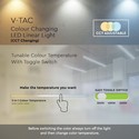 V-Tac 40W LED nedhængt loftarmatur - 120cm, 230V, inkl. lyskilde, UGR 19, justerbar kulør