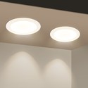 Outlet: LED E6 Bagbelyst Indbygningsspot, 12W, 4000K, Ø145-155mm, Rund - Til Indbygning