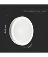 40W Dæmpbar Designer loftlampe - Ø40cm, Justerbar kulør, fjernbetjening