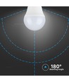 E27 4W LED pære - G45, kompakt