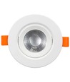 7W LED indbygningsspot - Hul: Ø7,6 cm, Mål: Ø9 cm, indbygget driver, 230V