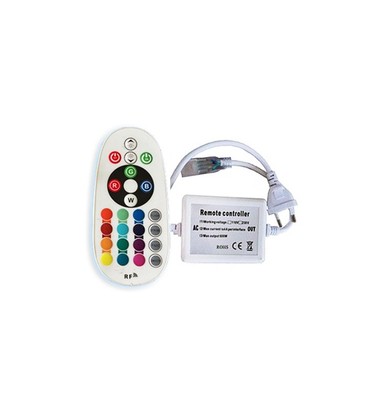8x16 RGB controller til Neon Flex LED - Inkl. endeprop, radiostyret, 230V