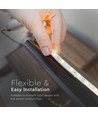 5m 3,6W/m stænktæt LED strip - IP65, 60 LED pr. meter, vælg kulør