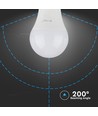 10 stk E27 9W LED pære - 200 grader
