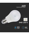 10 stk E27 9W LED pære - 200 grader