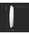 36W LED loftslampe - Ø48cm, CCT, 3 lyskulører, Rund