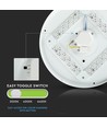 36W LED loftslampe - Ø48cm, CCT, 3 lyskulører, Rund