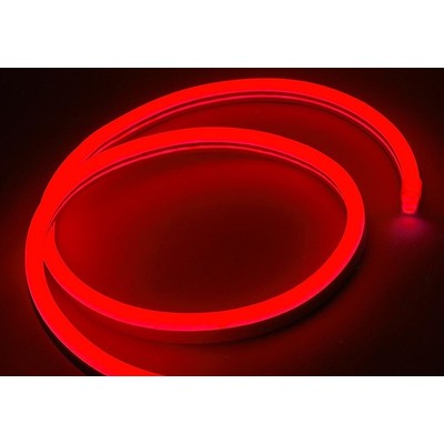Rød 8×16 Neon Flex LED – 8W pr. meter IP67 230V